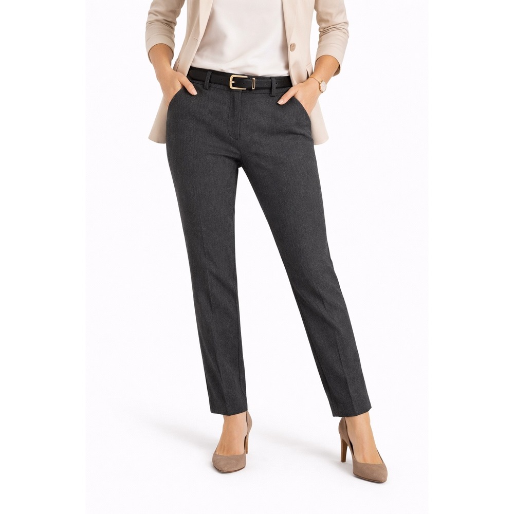 Gap Signature Skinny Ankle Pants Charcoal Grey Heathered Trousers Womens 6‎